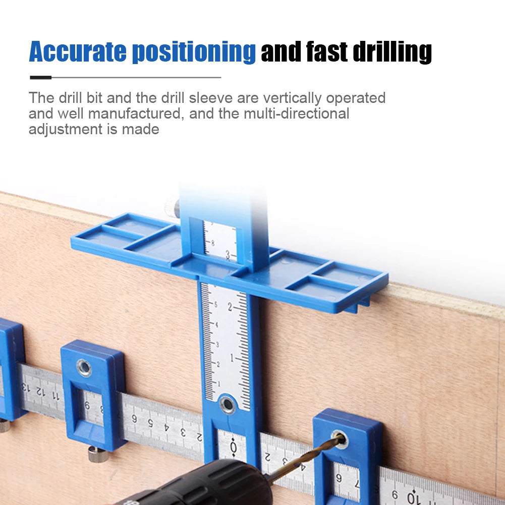 Precision Hole Punch Locator Jig for Woodworking - Easy Alignment Tool