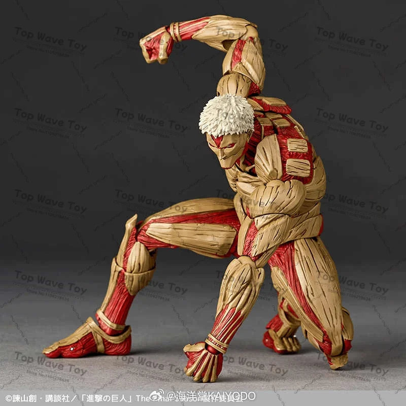 Kaiyodo Revoltech Armored Titan Reiner Braun Anime Action Figure