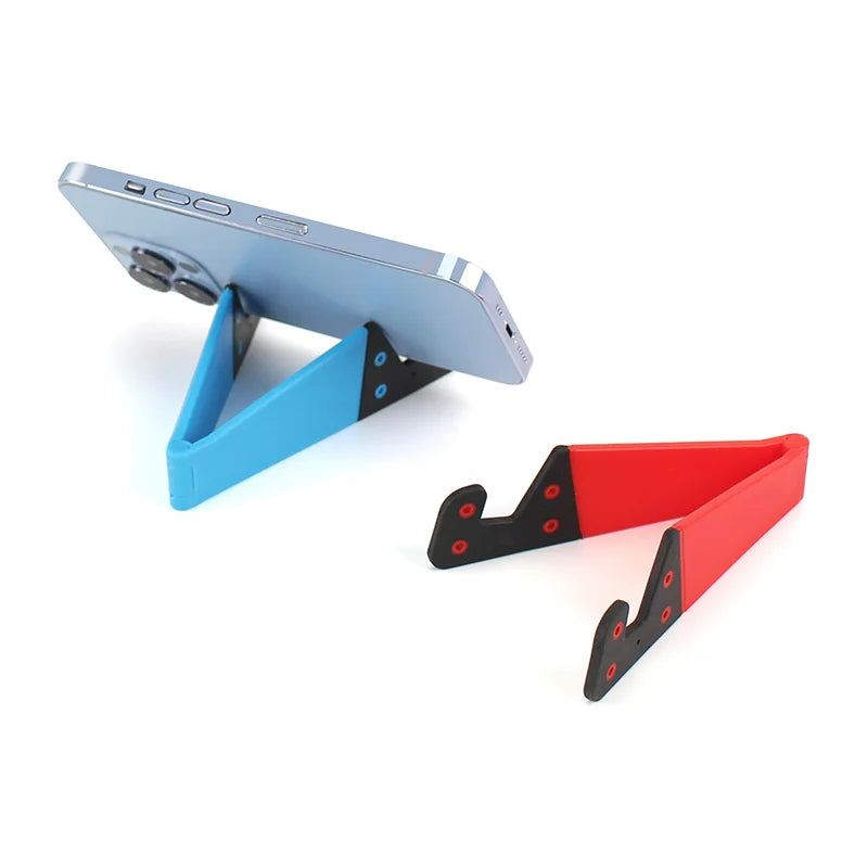 V-Shaped Universal Foldable Phone Stand - Adjustable Holder for Tablets