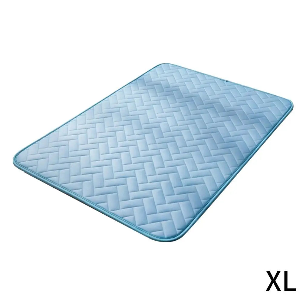 Cooling Pet Mat for Dogs & Cats - Summer Ice Silk Sleeping Pad