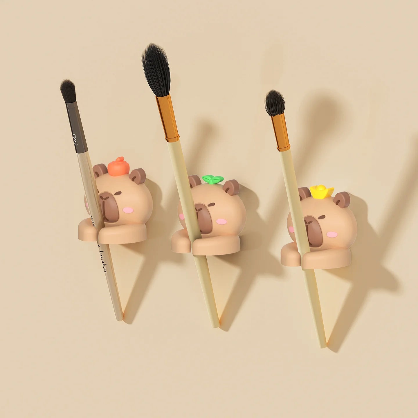 Adorable Capybara Cable Clips - Fun Desk Organizer & Cable Management