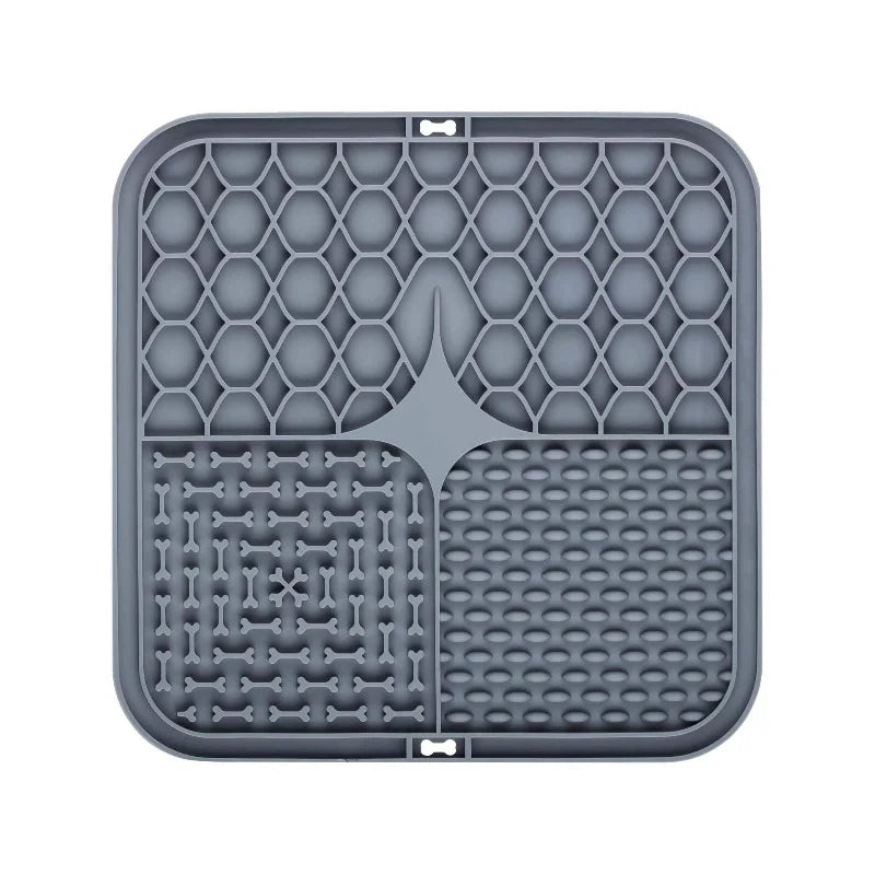 Silicone Pet Lick Mat - Slow Feeder & Bath Distraction for Dogs