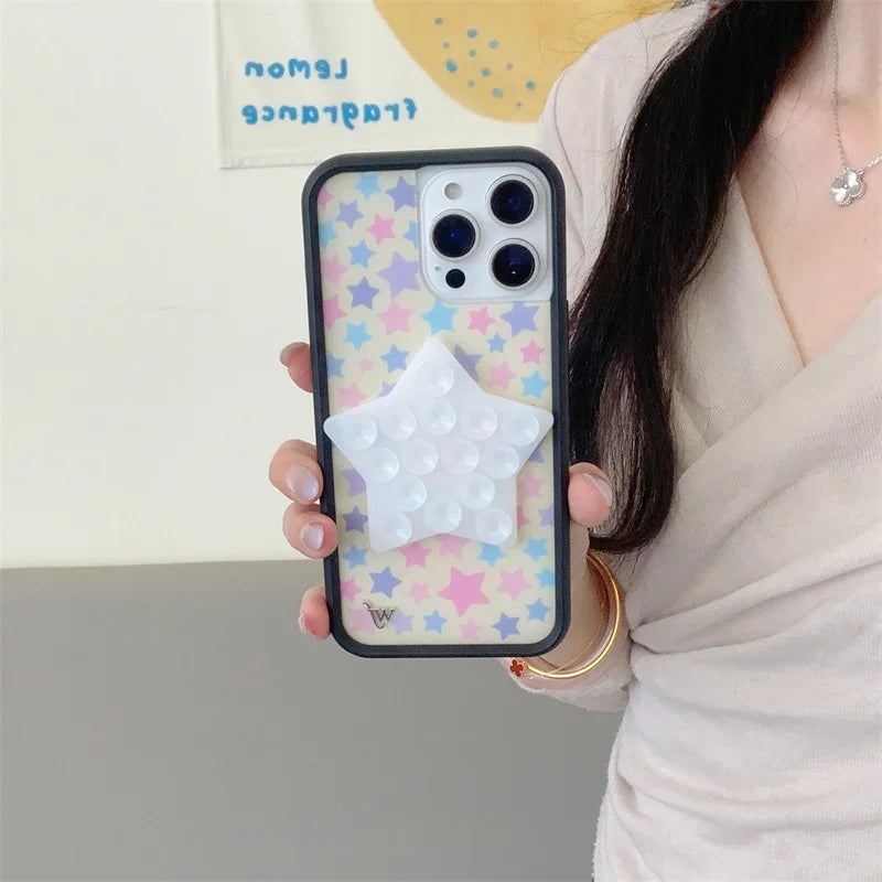 Star-Shaped Suction Cup Mobile Phone Holder - Strong & Versatile
