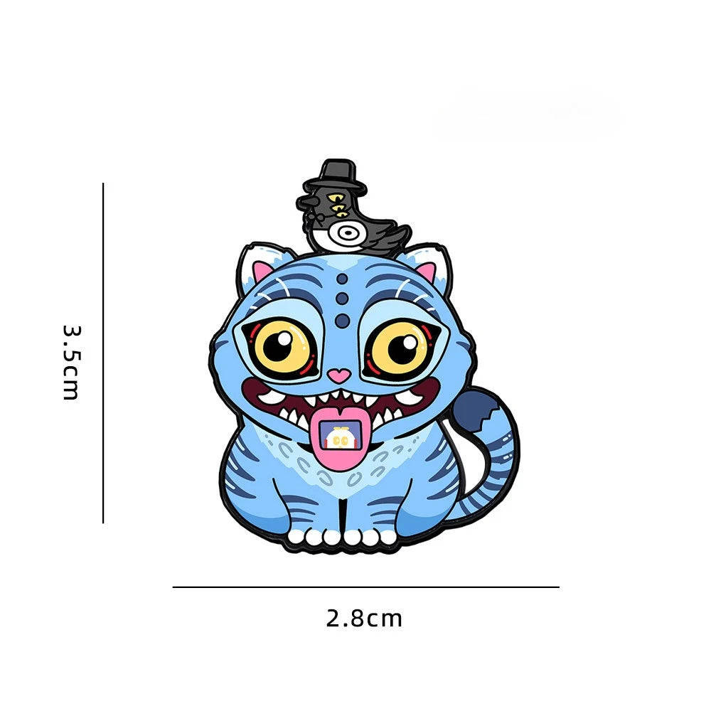 Kpop Cartoon Metal Brooches - Cute Accessory Pins for Fashion Lovers