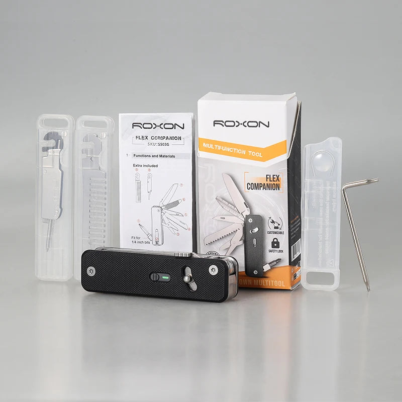 ROXON S503G Flex Companion Tool - Modular & Customizable with 8 Tools