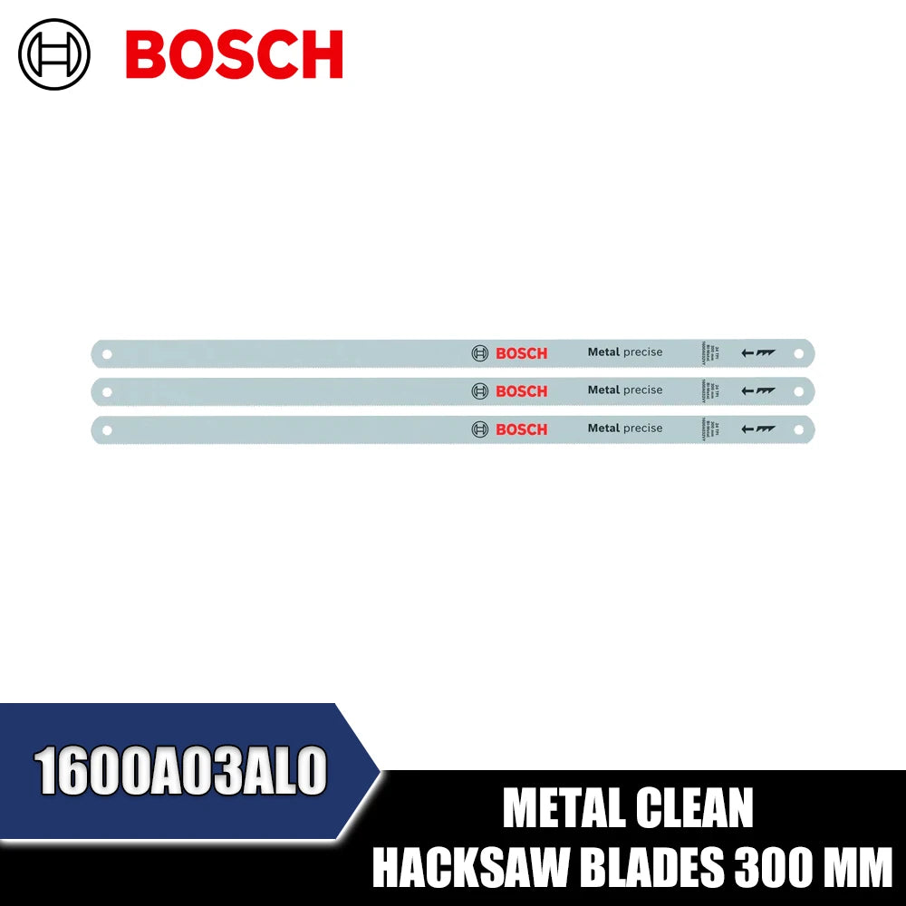 Bosch Metal Clean Hacksaw Blades (150mm & 300mm) - Durable Precision Cutting