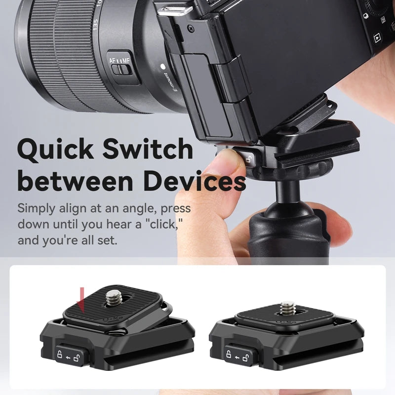 Ulanzi UKA01 Quick-Release Plate Kit for Easy Tripod Mounting