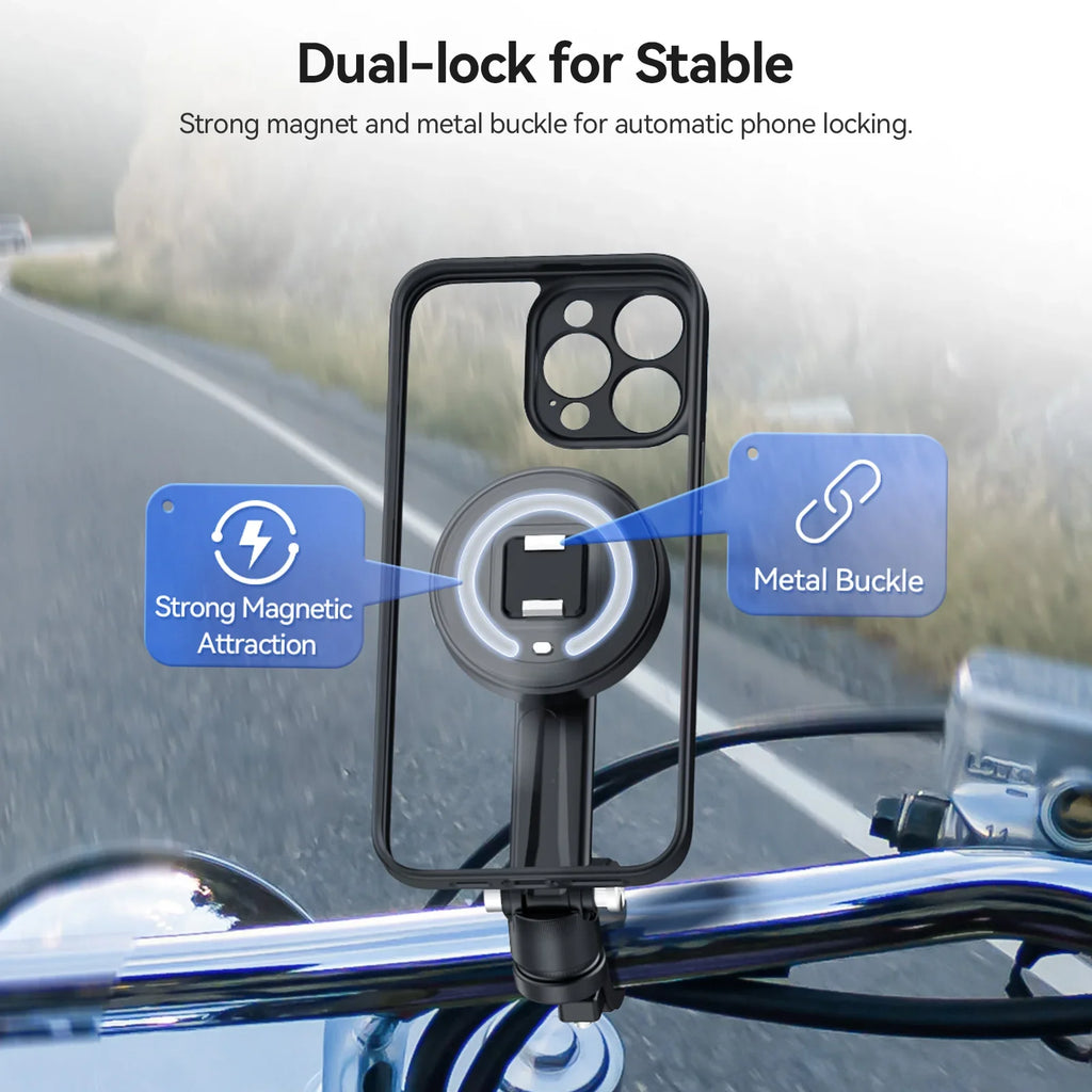 TELESIN 360° Rotating Phone Holder for Bikes & Motorcycles - Capture Every Ride