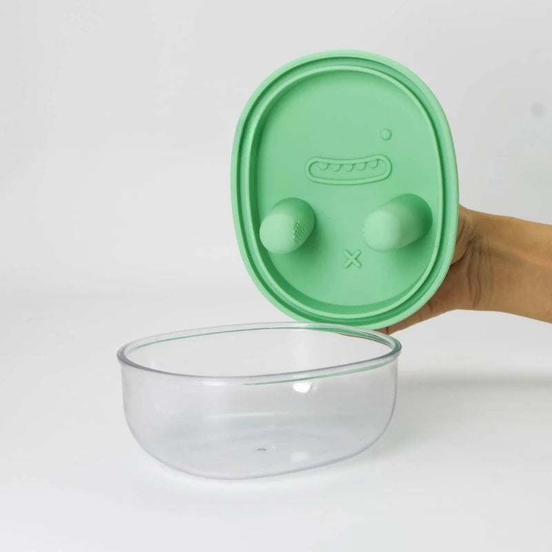 Multifunctional Camping Snack Storage Box with Silicone Lid