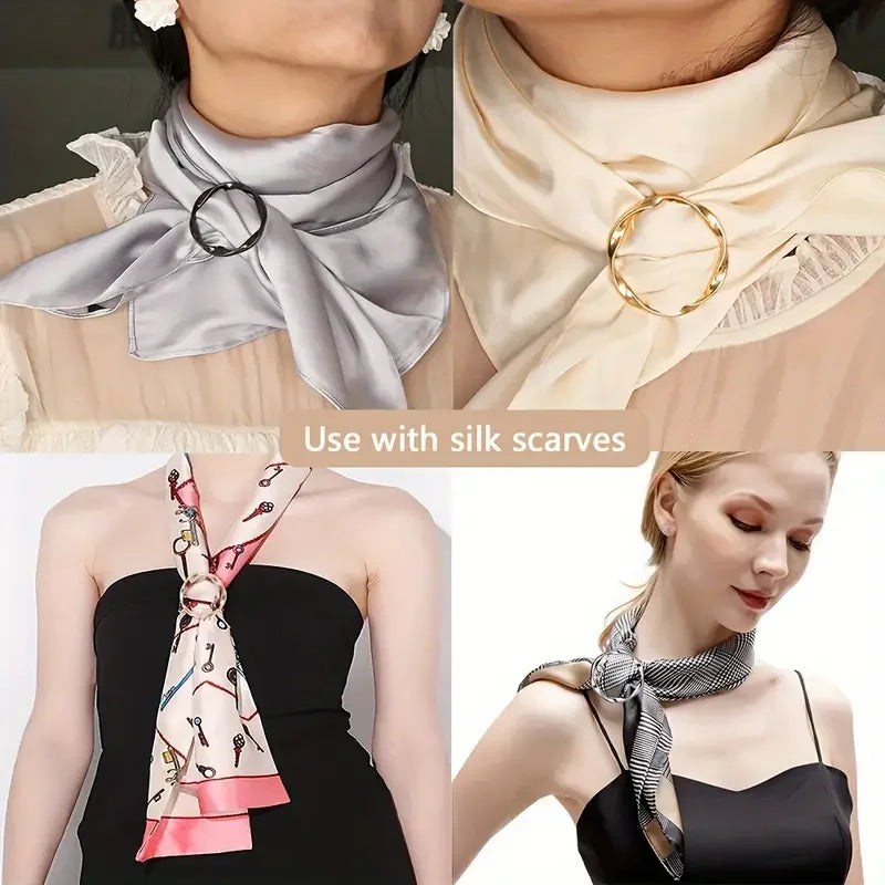5pcs Multipurpose Belt Buckle Set - Slim Belt & Scarf Adjusters