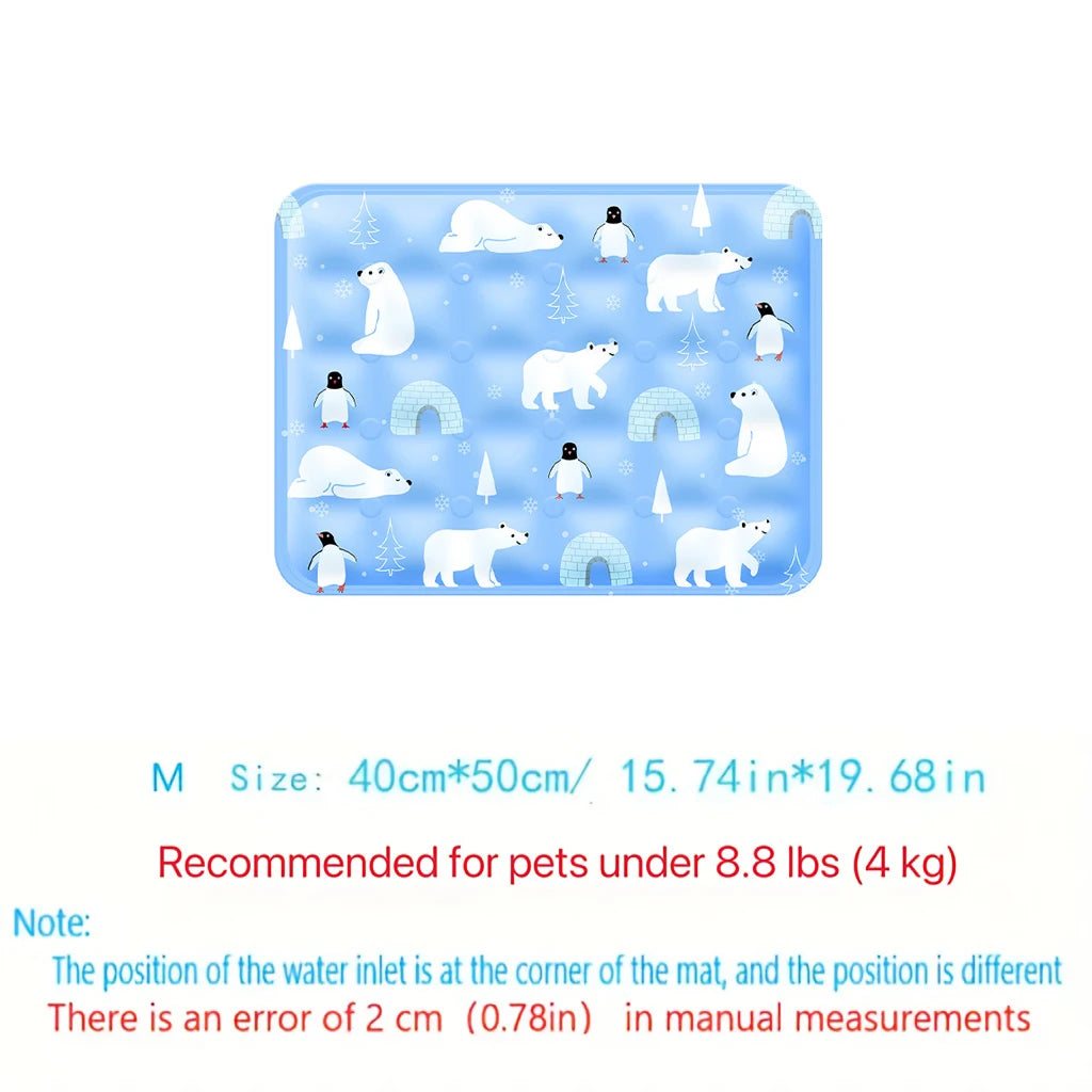 Portable Pet Cooling Mat - Durable Ice Cushion for Dogs & Cats