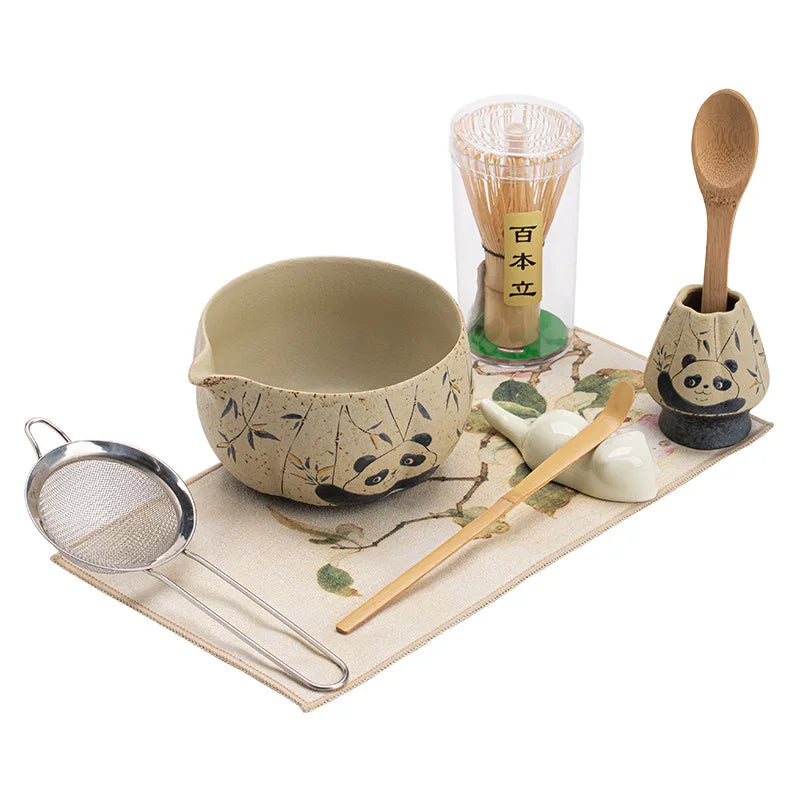 Exquisite Bamboo Matcha Set - Bowl, Whisk & Tea Tools Gift