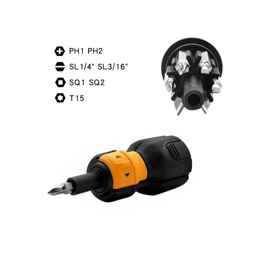TOUGHBUILT Multi-Bit Ratcheting Screwdriver 9-Piece Set