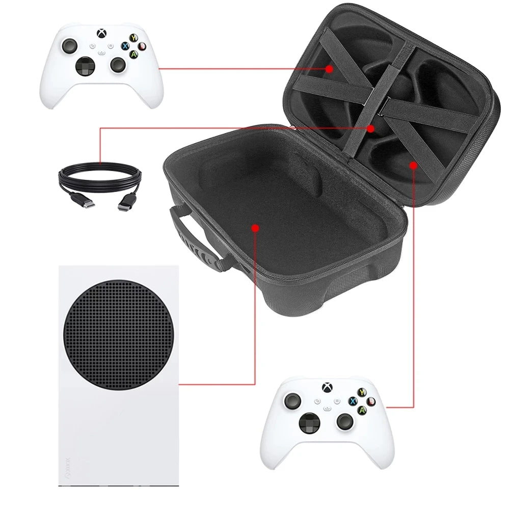 AyeBeau Hard Case for Xbox Series S/X – Travel Organizer & Protector