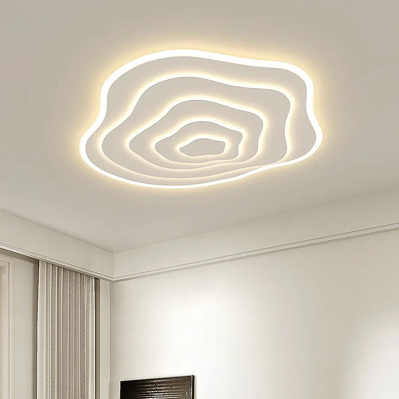 Nordic Ultra Thin Irregular LED Ceiling Light - Cloud Design
