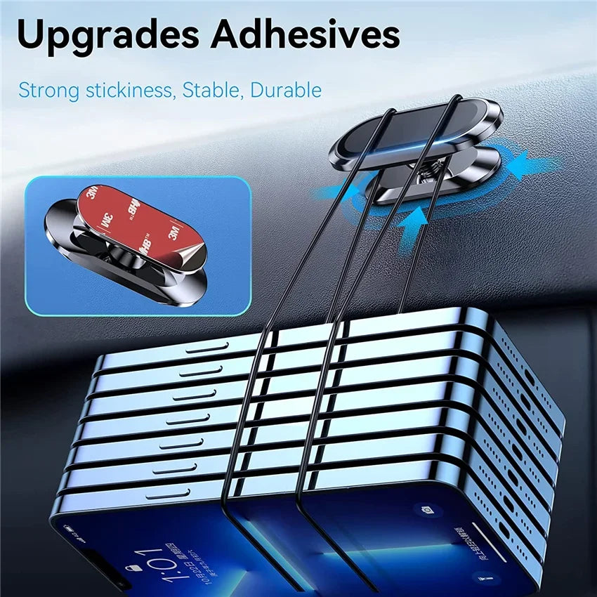 360° Magnetic Car Phone Holder for iPhone, Samsung & Xiaomi Devices