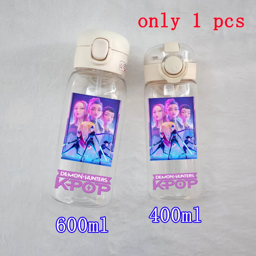 K-Pop Large Capacity Water Bottle - 400ML to 600ML for Fans