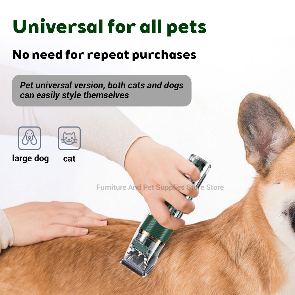 Professional Pet Grooming Clipper - USB Rechargeable & Silent