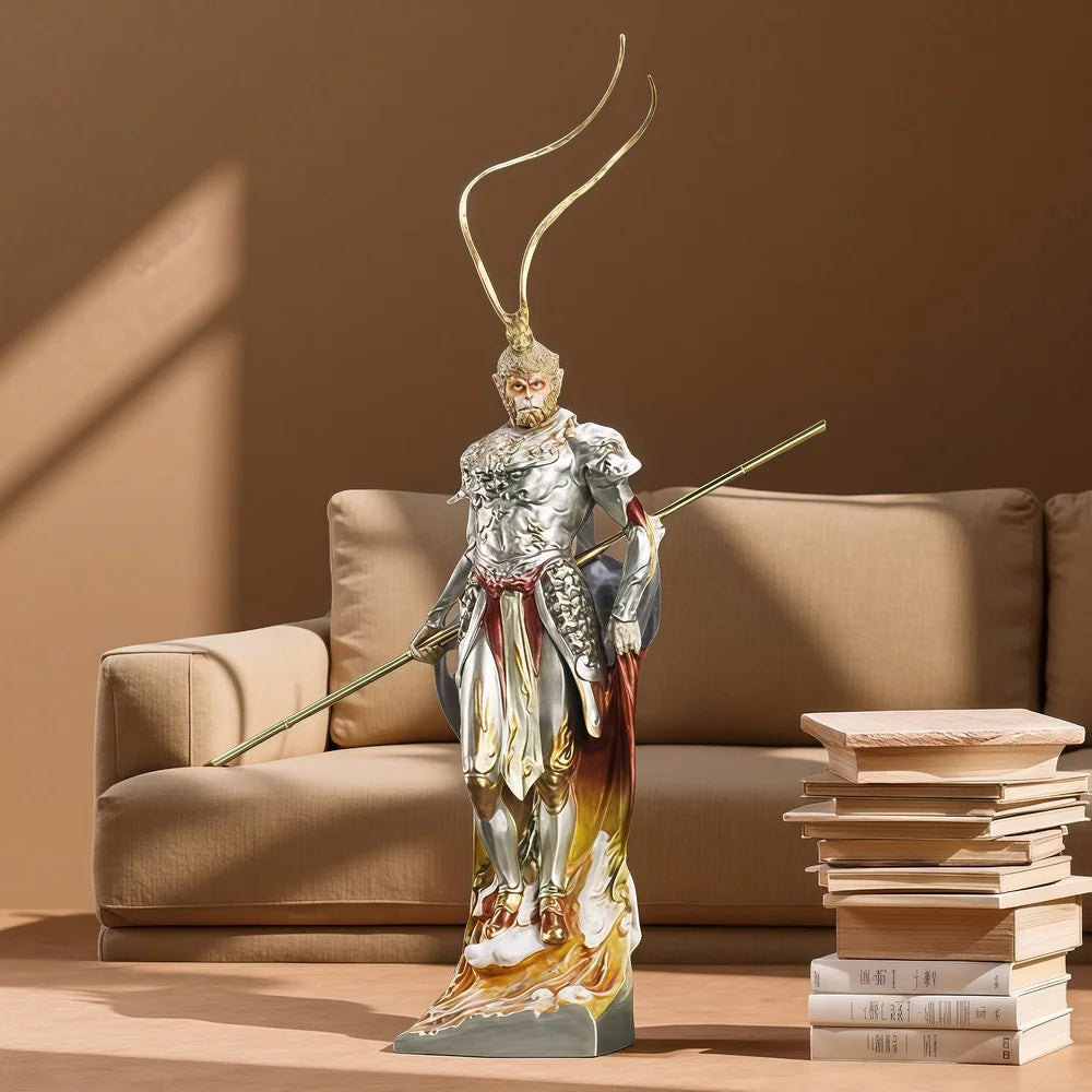Sun Wukong Statue - Mythical Anime Decor for Home & Office