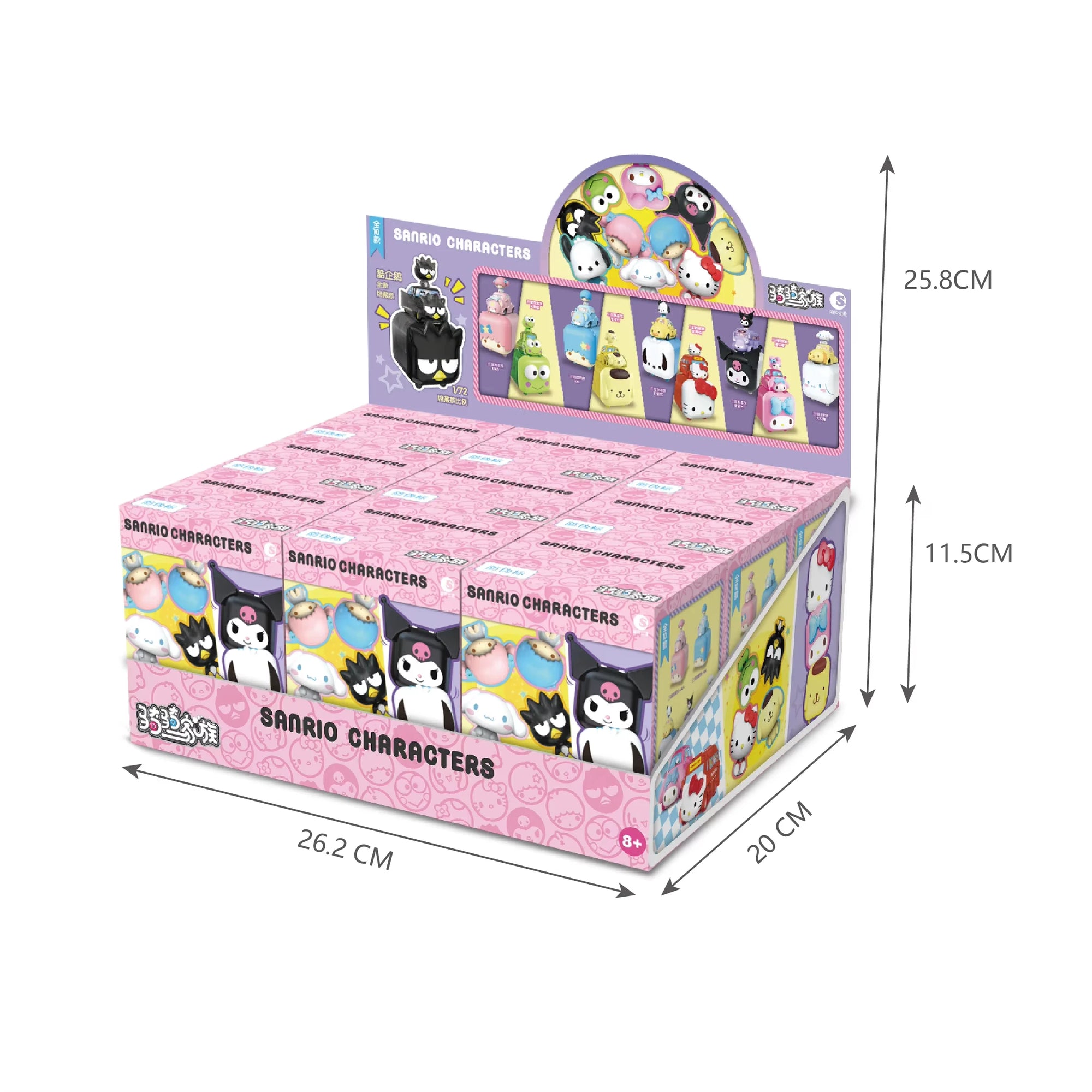 Kawaii Sanrio Character Car Toy Figure - Collectible Blind Box