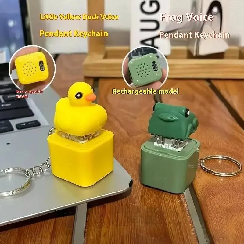 Frog Keychain with Sound & LED Lights - Fun Stress Relief Gadget