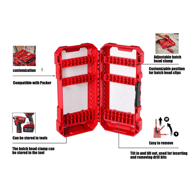 Milwaukee Customizable Storage Case for Impact Driver Accessories