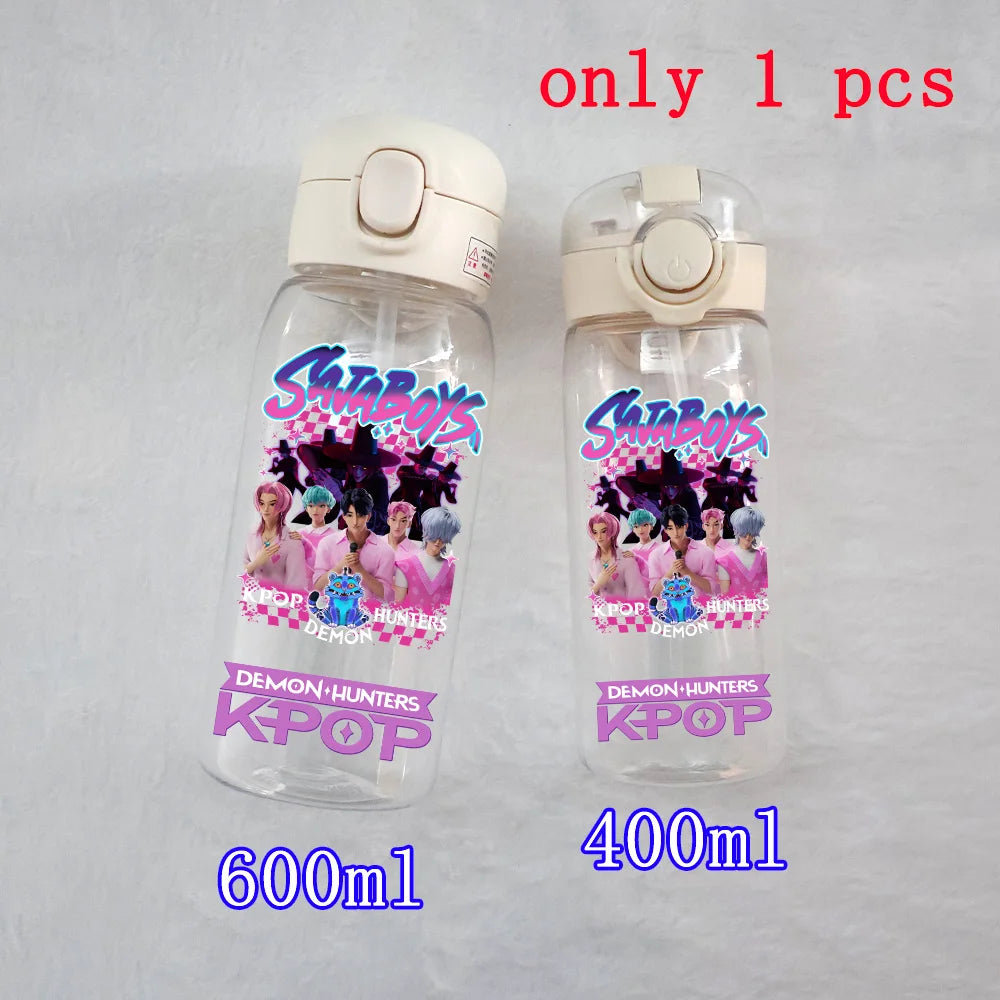 K-Pop Large Capacity Water Bottle - 400ML to 600ML for Fans