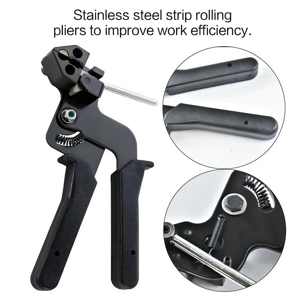 Stainless Steel Cable Tie Tensioner with Built-In Cutter