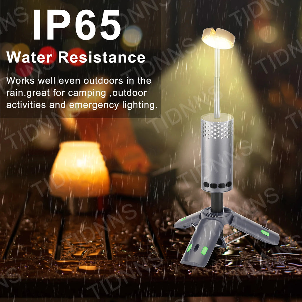 10000mAh Rechargeable LED Camping Lantern with Magnetic Flashlight