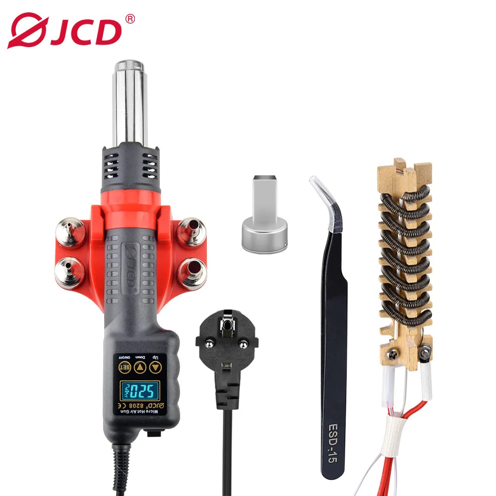 JCD 750W Digital Hot Air Gun - Adjustable Temperature & Speed
