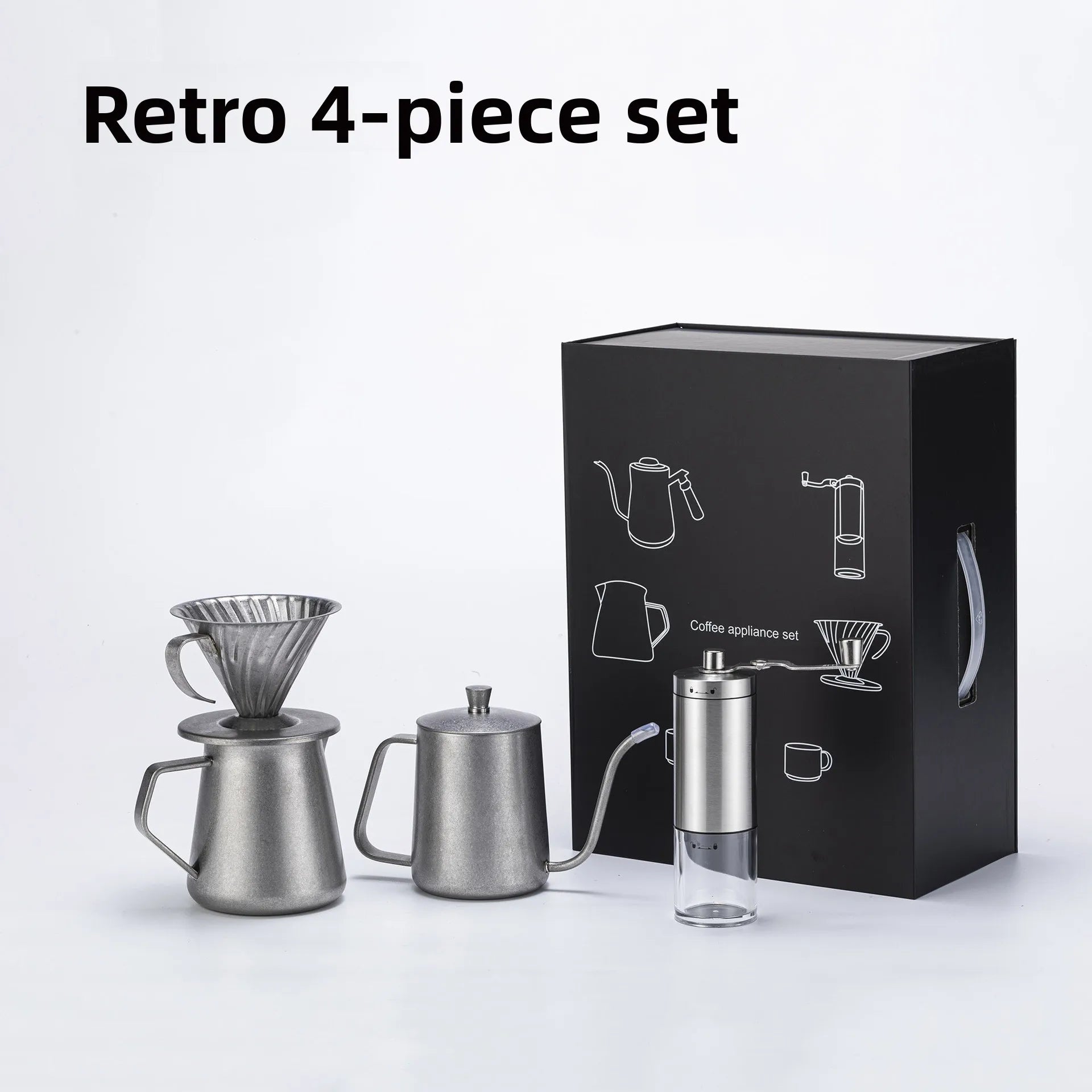Exquisite Pour Over Coffee Tool Set - Perfect Gift Box!