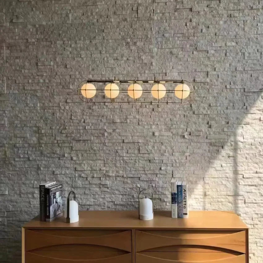Nordic Modern Minimalist Glass Ball LED Pendant Chandelier Lighting