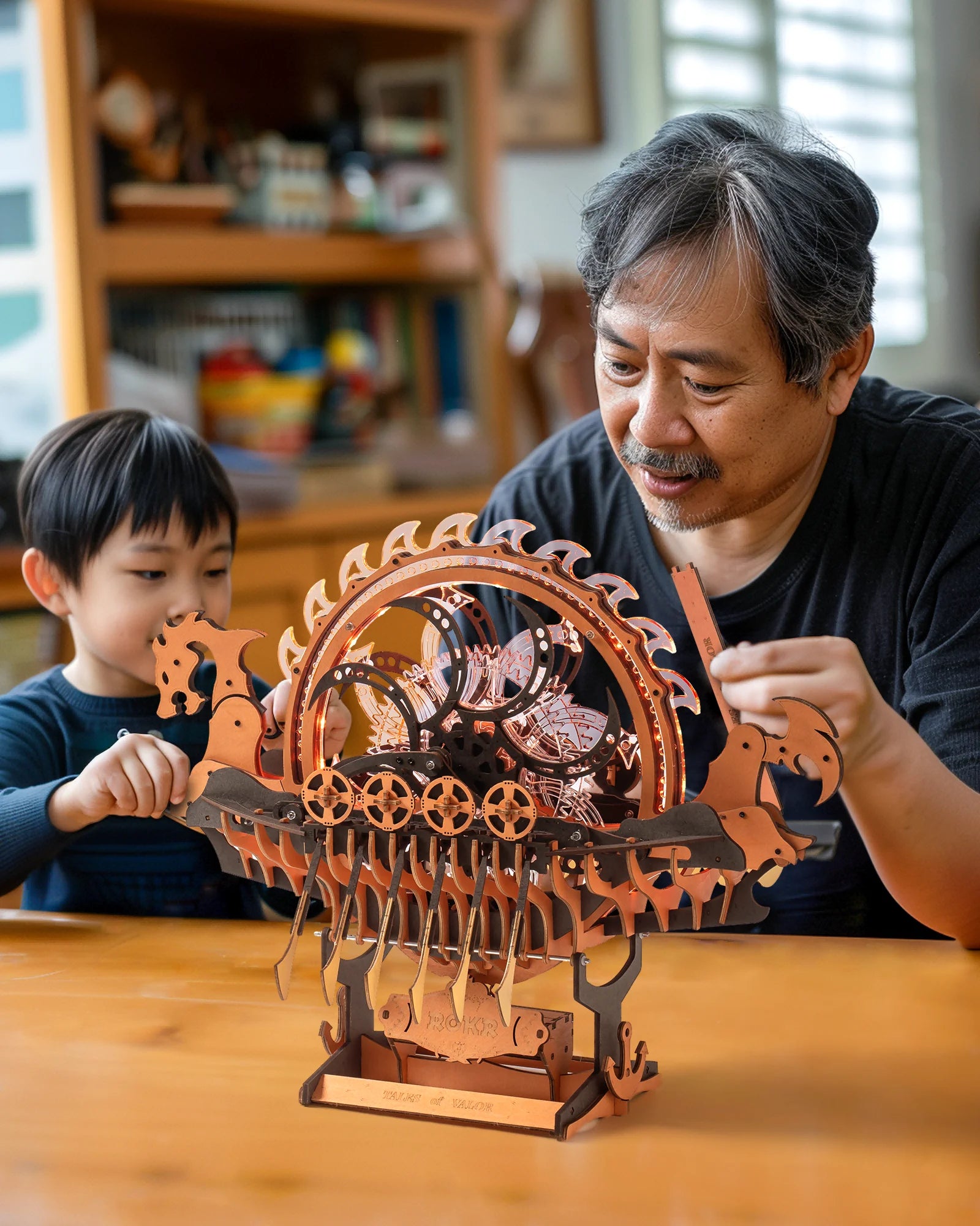 Robotime Vikingship Moveable Model - Engaging 3D Wooden Puzzle