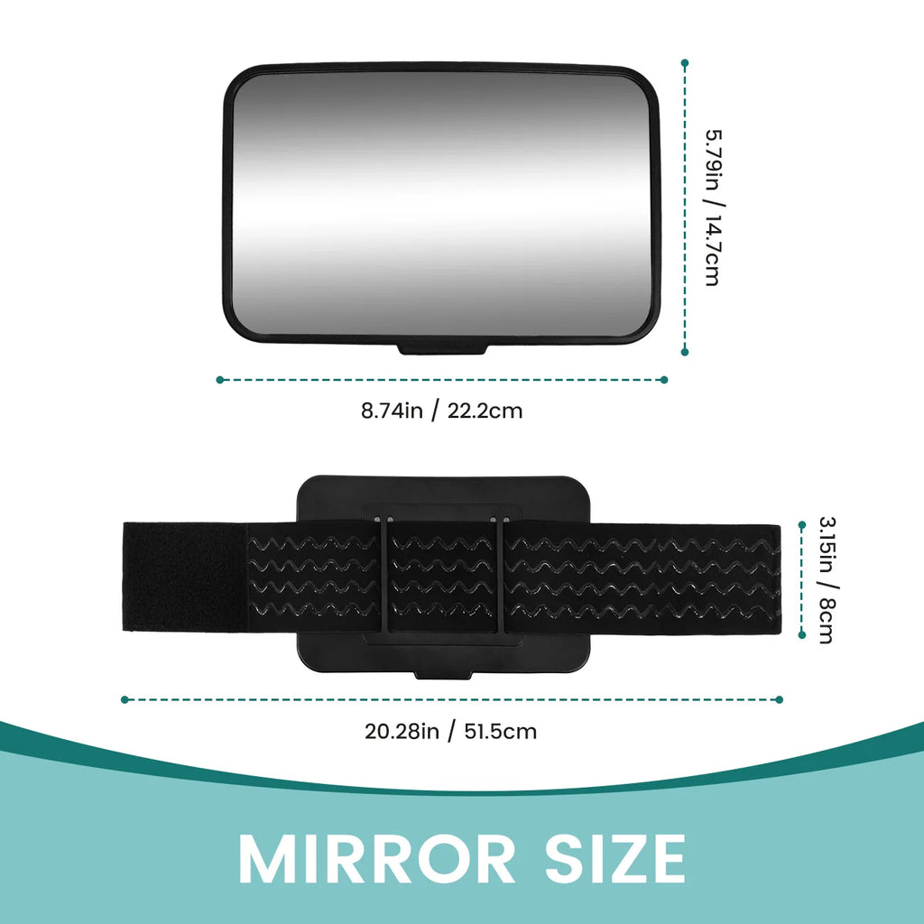 Shatterproof Baby Car Mirror - Safe Rearview Monitor for Infants