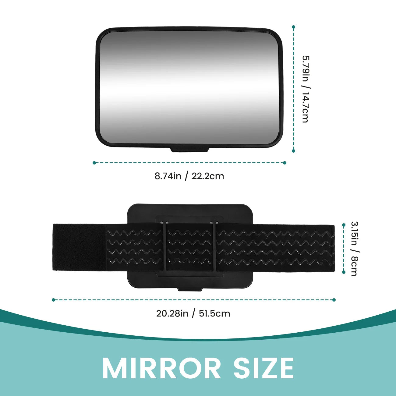 Shatterproof Baby Car Mirror - Safe Rearview Monitor for Infants