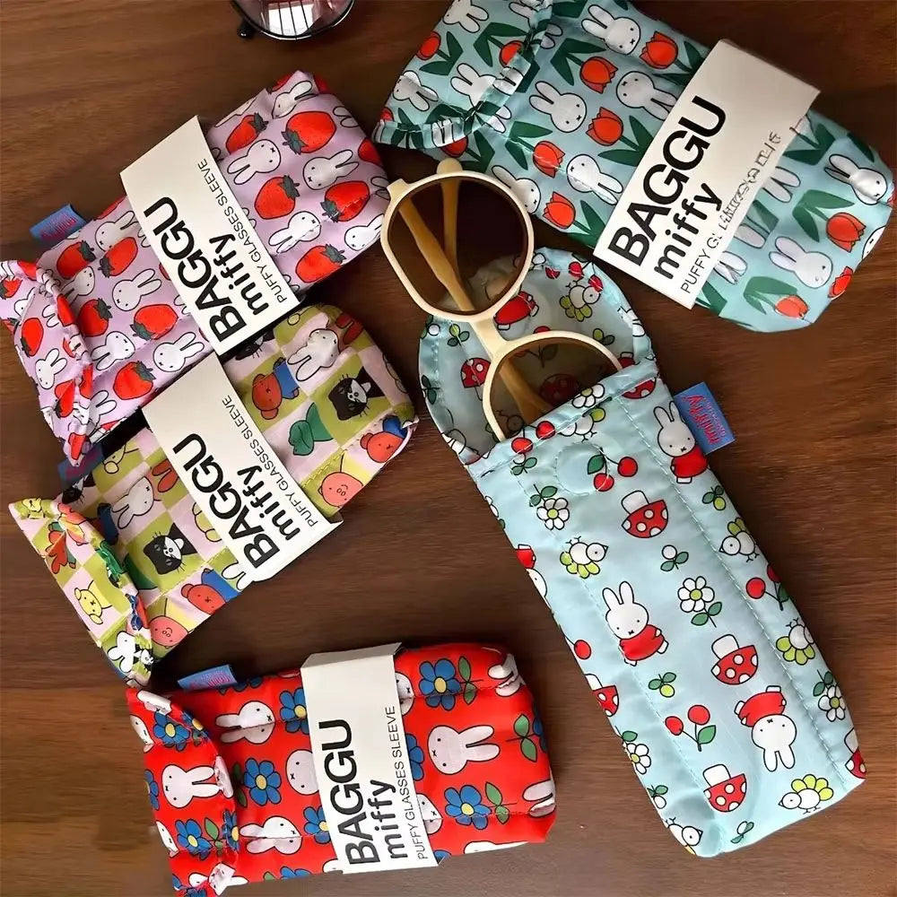 Kawaii Miffy Rabbit Glasses Storage Bag - Cute & Protective Design