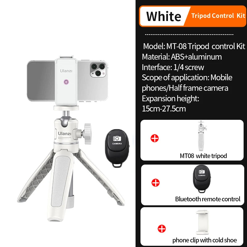 Ulanzi MT-08 Mini Tripod: Lightweight, Foldable DSLR & Smartphone Stand