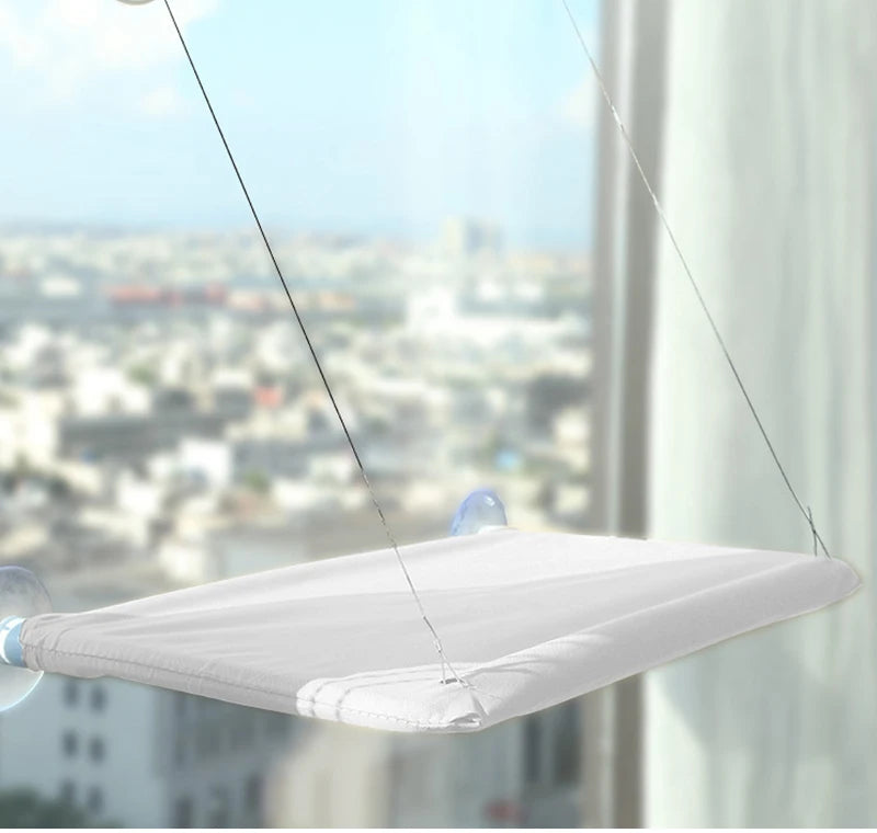 Cat Window Hammock - Washable Suction Shelf Bed for Feline Relaxation