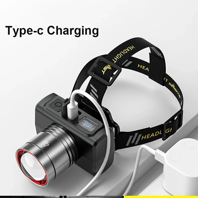 Ultra Bright Rechargeable Motion Sensor Headlamp - Waterproof & Adjustable