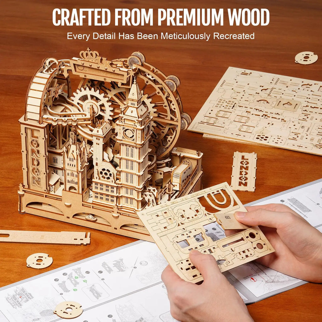 Rokr London Marble Run 3D Puzzle - Fun Interactive Gift for All Ages