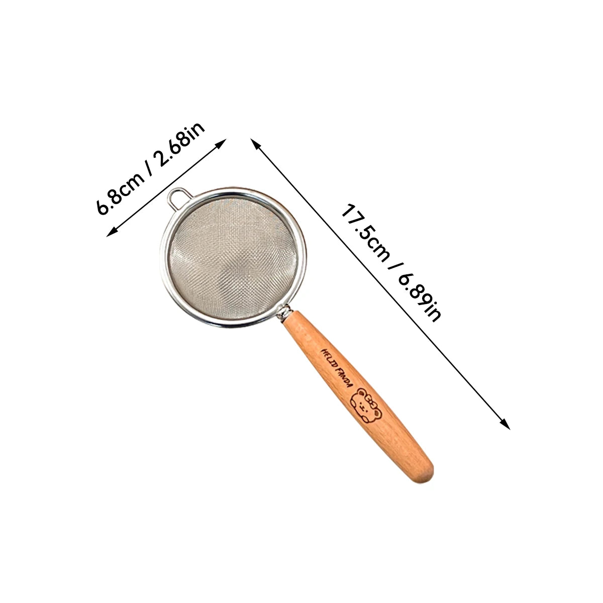 304 Stainless Steel Fine Mesh Strainer - Kitchen Sieve & Colander