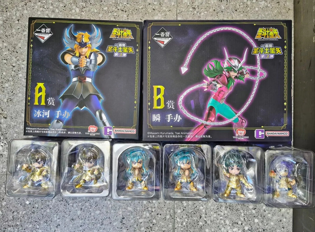 Bandai Saint Seiya Gold Saint Hyoga Shun Athena Figurine - Collector's Edition