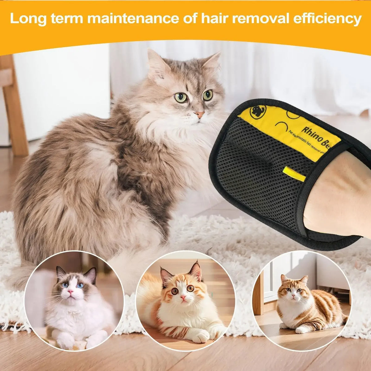 Pet Hair Removal Gloves for Dogs & Cats – Effortless Fur Cleaning