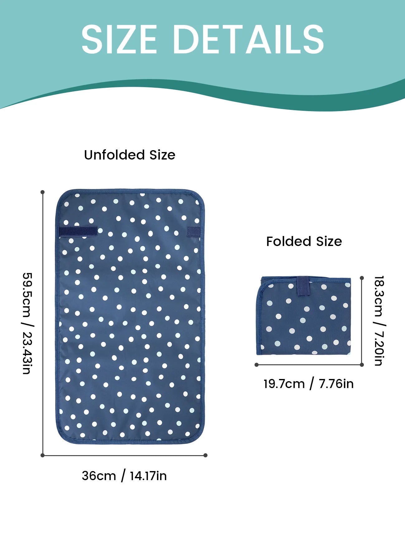 Portable Waterproof Diaper Changing Pad - Easy Clean & Foldable