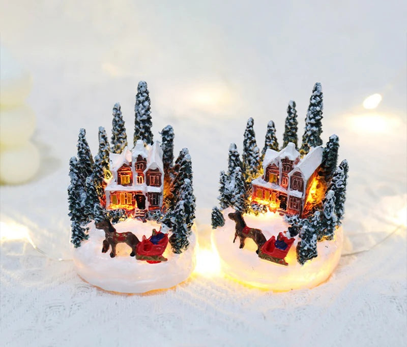 Enchanting Christmas House LED Night Light - Perfect Holiday Decor
