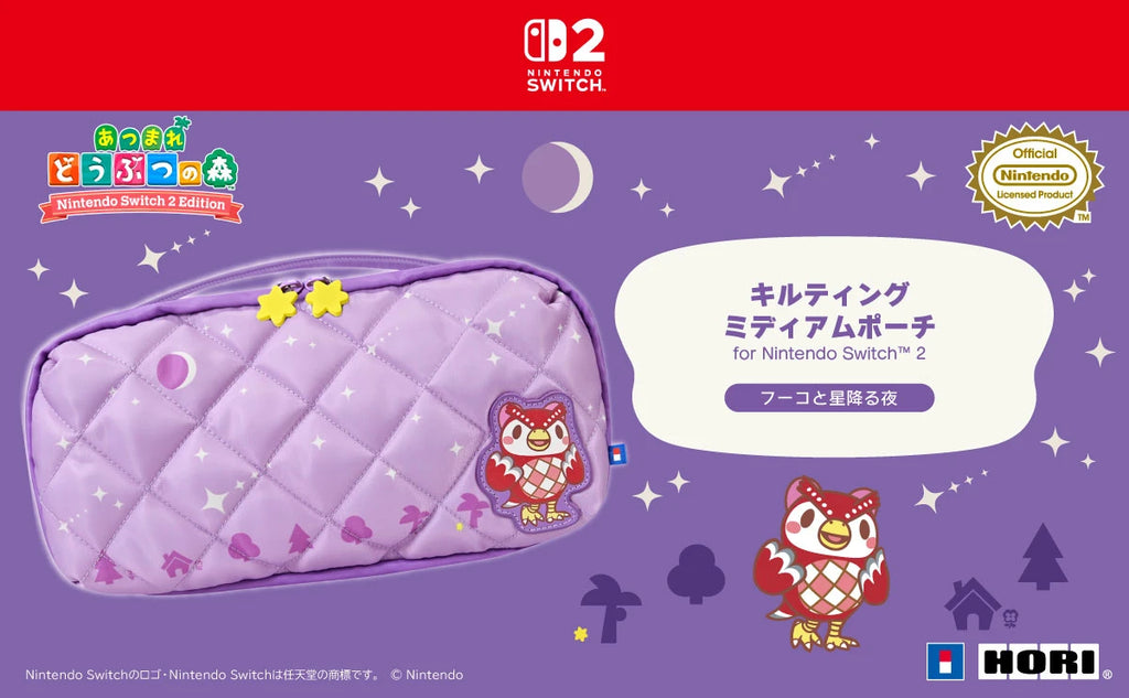 Animal Crossing Nintendo Switch Quilted Carrying Case - Tom Nook & Celeste