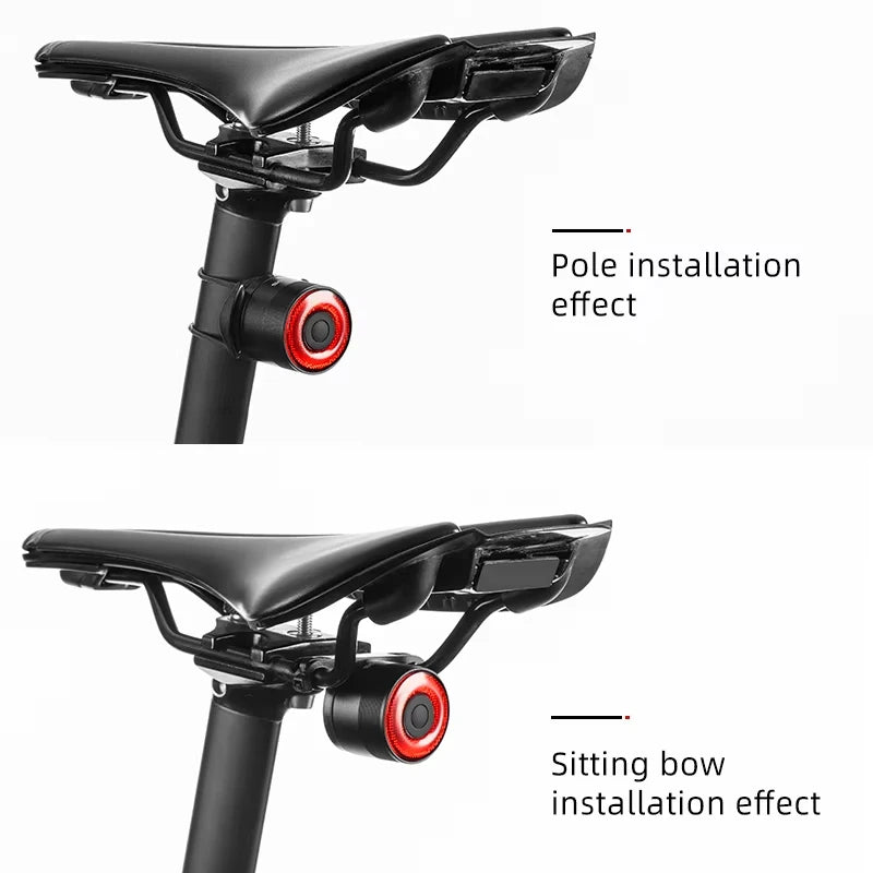 ROCKBROS Smart Brake Bicycle Tail Light - USB Rechargeable & Waterproof