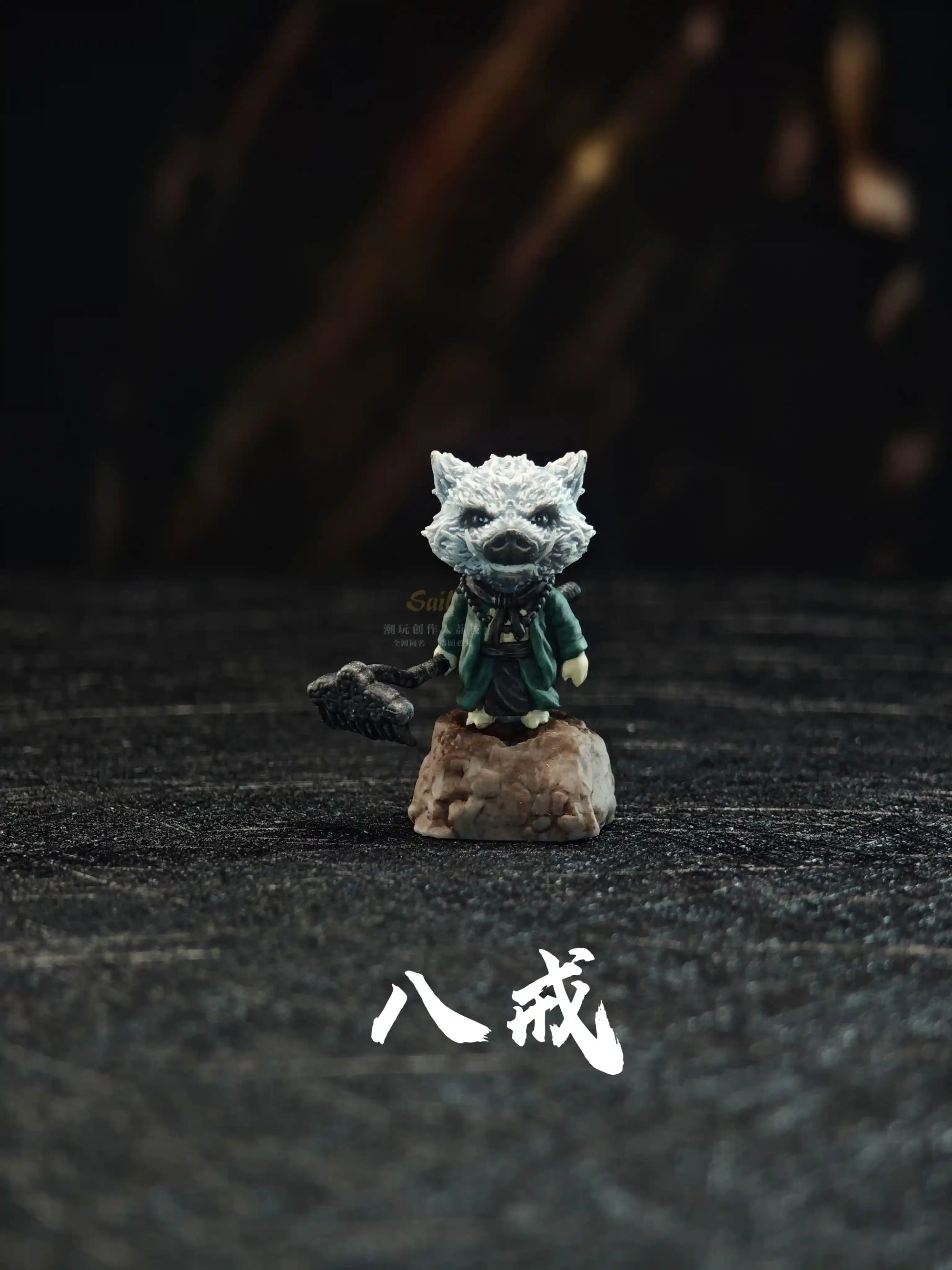 Black Myth Wukong Keycap - 3D Hand Drawn Desktop Ornament