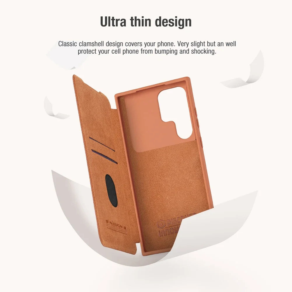 Nillkin Qin Pro Flip Leather Case for Galaxy S23 Ultra & S23+