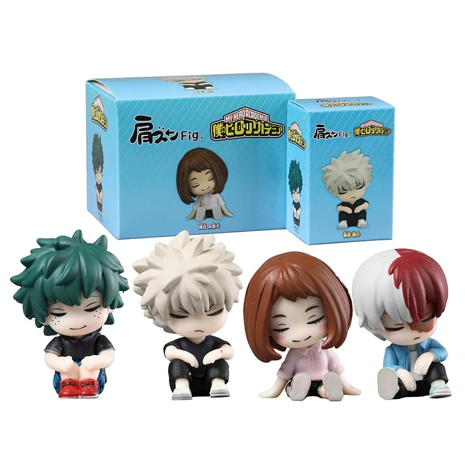 My Hero Academia PVC Collectible Doll Set - 4 Character Figures